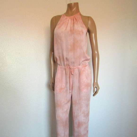 Pink Tie Dye Cloth & Stone Tencel Jumpsuit (NWT) - Picture 1 of 7